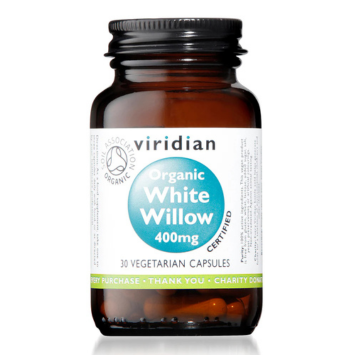Organic White Willow 400mg Veg Caps 30