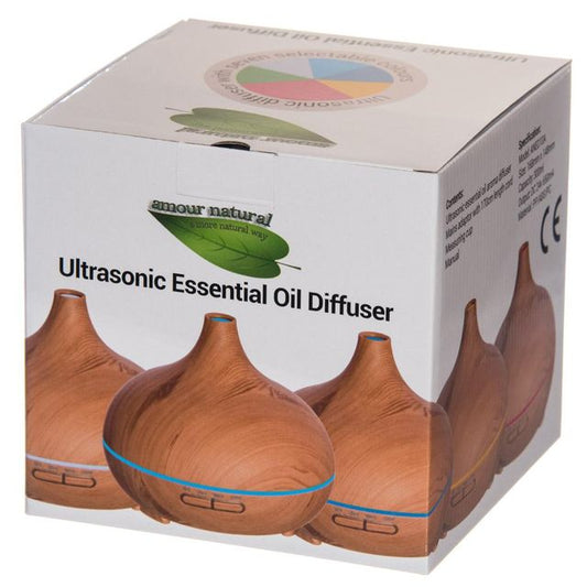 Wood-effect electric ultrasonic diffuser
